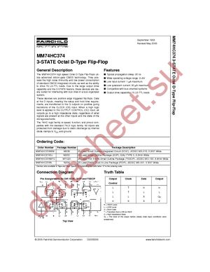 MM74HC374MTC datasheet  